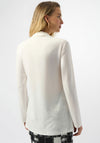 Joseph Ribkoff Jersey Tie Detail Tunic Top, White