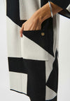 Joseph Ribkoff Jacquard Colour Block Cardigan, Black