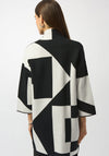 Joseph Ribkoff Jacquard Colour Block Cardigan, Black
