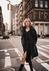 Joseph Ribkoff Faux Fur Coat, Absolute Green