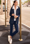 Joseph Ribkoff Sport Anorak Hooded Jacket, Navy