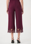 Joseph Ribkoff Lace Hem Culotte Trousers, Wine