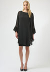 Joseph Ribkoff Chiffon Layered Dress, Black