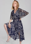 Joseph Ribkoff Abstract Floral Midi Dress, Midnight Navy