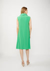 Joseph Ribkoff Shawl Colar Knee Length Dress, Green