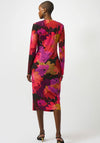 Joseph Ribkoff Jersey Floral Ruched Pencil Dress, Multi