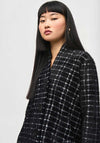 Joseph Ribkoff Grid Print Coat, Black and White