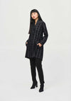 Joseph Ribkoff Grid Print Coat, Black and White