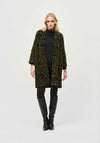Joseph Ribkoff Oversized Abstract Print Cardigan, Iguana & Black