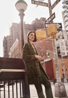 Joseph Ribkoff Oversized Abstract Print Cardigan, Iguana & Black