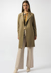 Joseph Ribkoff Faux Suede Belted Jacket, Khaki
