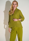 Joseph Ribkoff Textured Jacquard Swing Jacket, Green