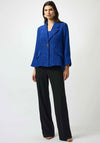 Joseph Ribkoff Textured Jacquard Swing Jacket, Royal Blue