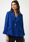 Joseph Ribkoff Textured Jacquard Swing Jacket, Royal Blue