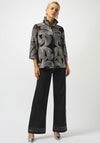 Joseph Ribkoff Embroidered Mesh Jacket, Black