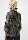 Joseph Ribkoff Embroidered Mesh Jacket, Black