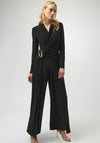 Joseph Ribkoff Silky Knit Wide Leg Jumpsuit, Black