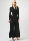 Joseph Ribkoff Silky Knit Wide Leg Jumpsuit, Black