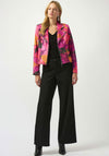 Joseph Ribkoff Foiled Faux Suede Printed Jacked, Multi-Coloured