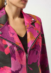 Joseph Ribkoff Foiled Faux Suede Printed Jacked, Multi-Coloured