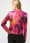 Joseph Ribkoff Foiled Faux Suede Printed Jacked, Multi-Coloured
