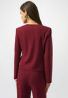 Joseph Ribkoff Scuba Crepe Boxy Blazer, Wine