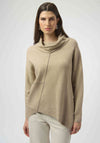 Joseph Ribkoff Stud Roll Neck Knit Jumper, Beige