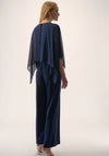Joseph Ribkoff Jersey Knit Wide Leg Jumpsuit, Navy
