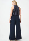 Joseph Satin Cowl Neck Jumpsuit, Navy