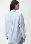 Joseph Ribkoff Striped Rhinestone Shirt, Blue