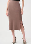 Joseph Ribkoff Knit Midi Skirt, Mink Brown