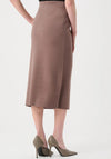 Joseph Ribkoff Knit Midi Skirt, Mink Brown