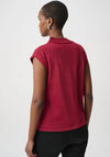 Joseph Ribkoff Rhinestone Knit Top, Wine