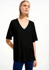 Joseph Ribkoff Sport V Neck Top, Black