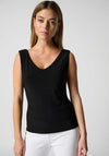 Joseph Ribkoff V Neck Sleeveless Top, Black