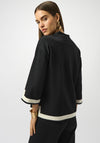 Joseph Ribkoff Colour Block Knit Top, Black