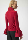 Joseph Ribkoff Contrast Flared Sleeve Top, Cherry Red