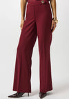 Joseph Ribkoff Scuba Crepe Wide Leg Trousers, Wine