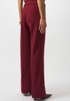 Joseph Ribkoff Scuba Crepe Wide Leg Trousers, Wine