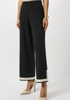 Joseph Ribkoff Colour Block Knit Culottes, Black