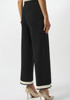Joseph Ribkoff Colour Block Knit Culottes, Black