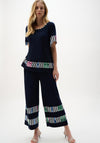 Joseph Ribkoff Boxy Stripe Print Top, Navy