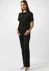 Joseph Ribkoff Stud Embellished Boxy T-Shirt, Black