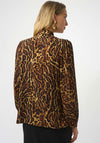 Joseph Ribkoff Animal Print Blouse, Brown