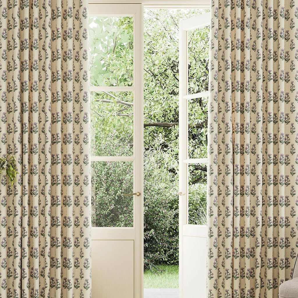 Joules Chamomile Readymade Blackout Lined Eyelet Curtains 90