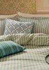 Joules Ticking Stripe Duvet Cover Set, Cream Multi