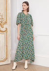 Jovonna Erve Floral Maxi Dress, Green