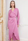 Jovonna Safien Wrap Midi Dress, Violet