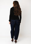 Jovonna Abel Scarf Detail Long Sleeve Top, Black