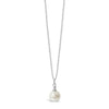 Absolute Pearl Drop Stud Necklace, White
